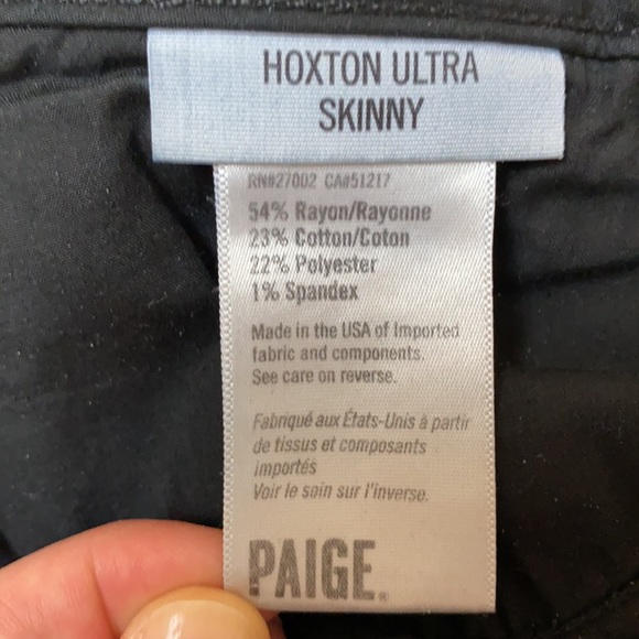 Paige Hoxton Ultra Skinny Jeans in Black - Size 29 - Picture 8 of 11